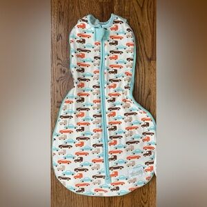Woombie Grow With Me Swaddle- Cars